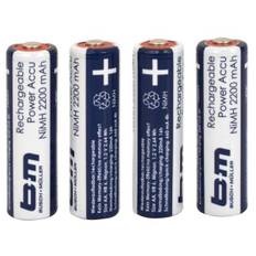 Rechargable Battery Mignon AA 2200mAh (4 pieces)