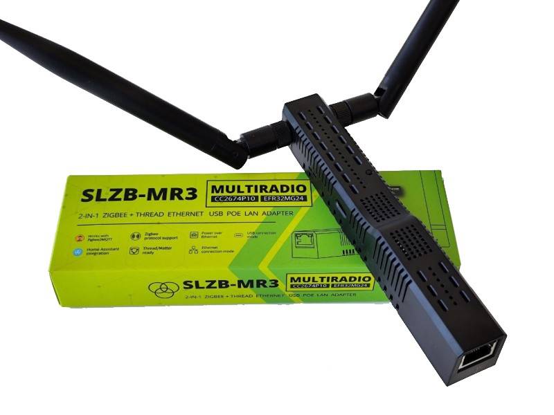 SMLIGHT SLZB-MR3U – Zigbee 3.0 LAN Gateway med PoE och Z2M