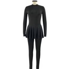 Svart baddräkt för burkini muslimska badkläder kvinnor baddräkt långärmad arabiska turkiet pakistanska islamiska badkläder - 5xl