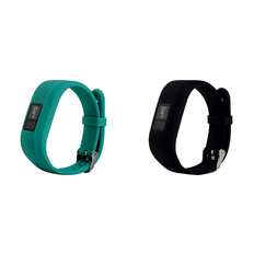 Garmin Vivofit 3/JR/JR 2 Silicone remme - Turkis & Sort