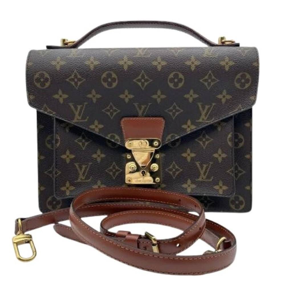 Louis Vuitton Vintage Pre-owned Monogram Håndtaske M51185 - Vintage - Dame - Brun - ONE SIZE - Uld