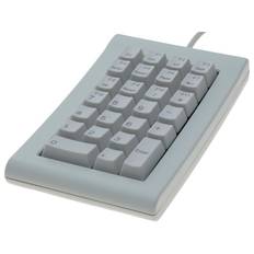 Eksternt numerisk tastatur til PS/2 med mini DIN-stik. Med flere funktionstaster. Fungerer ikke med USB konverter