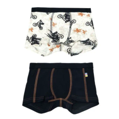 Joha bambus boxershorts 2 par, mørkeblå m cykler