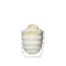 YEM 6 x 300 ml termoglas med dubbla väggar, för latte macchiato, cocktails, desserter, teglasset, dubbelväggsglas, BEE