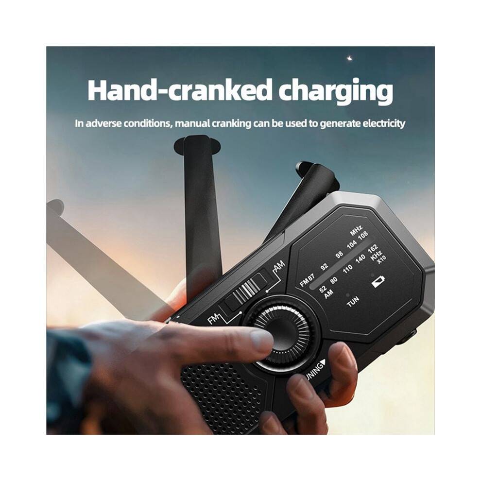 Portable Solar Radio Emergency Kits Aid Radio with Crank Dynamo AM/FM RadioBlackout Power Station