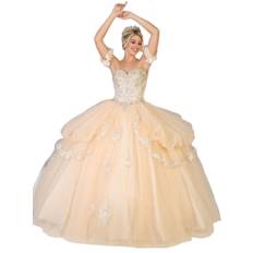 May Queen - LK120 Jeweled Sweetheart Bodice Ballgown