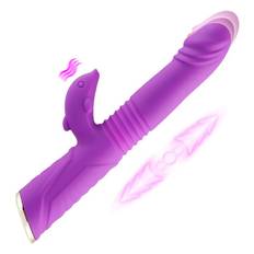 HiSmith HSG008 Ricky Telescopic Rabbit Vibrator Purple - lila