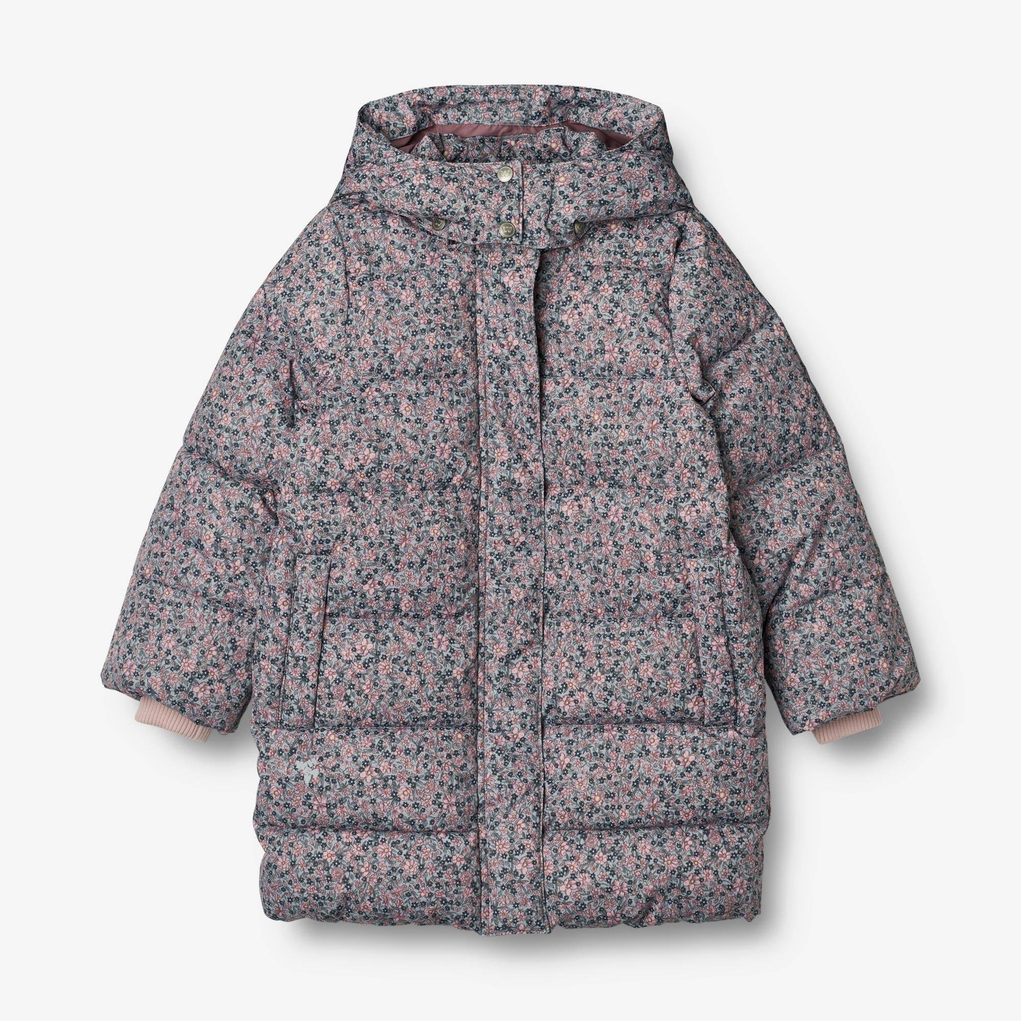 WHEAT® - Puffer Jakke Yrsa - winter flowers - Str 140.