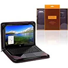 Broonel – Konturserie – Lila kraftigt läder skyddsfodral kompatibel med Asus Zenbook Pro 14 UX480