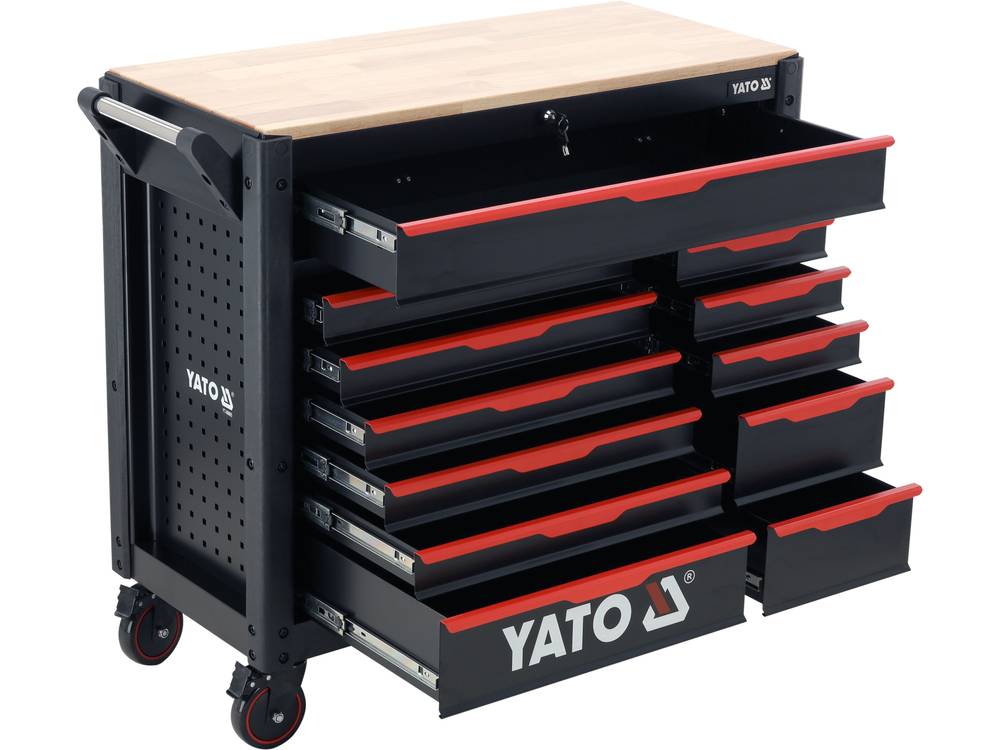 YATO Værktøjsvogn YT-09003 med 12 Skuffer
