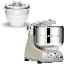 Ankarsrum AKM 6230 røremaskine med ismaskine, harmony beige