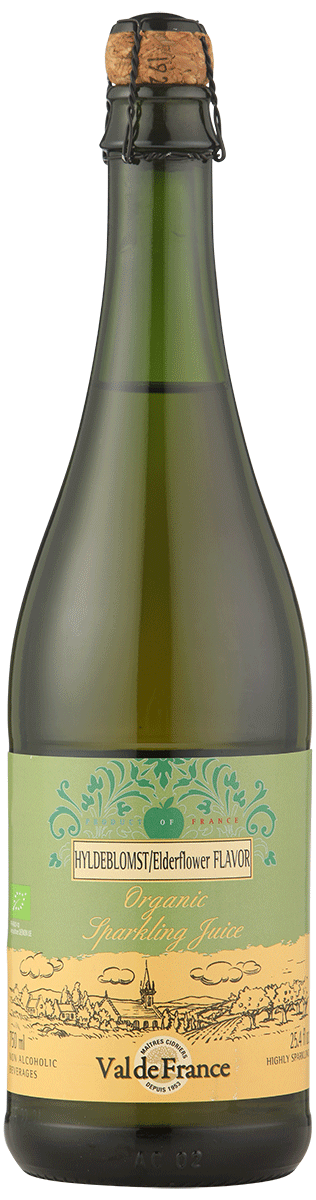 Cider Hyldeblomst u/alkohol Økologisk - Val de France 75 cl..