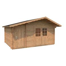Stuga Palmako Emma 14,2 m2 Brun dippad