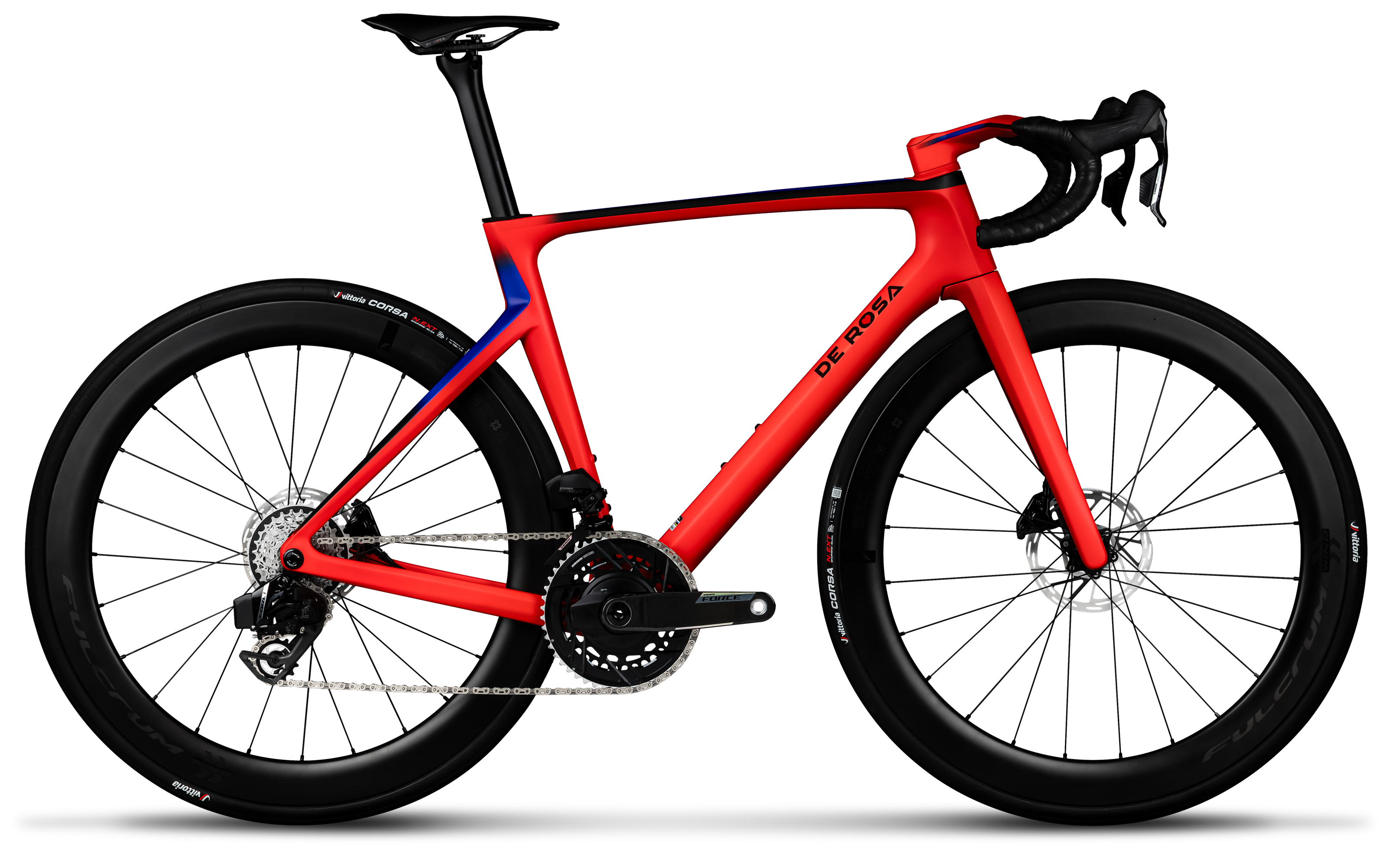 De Rosa Merak | Sram Red E1 + Powermeter | Fulcrum Sharq - Race Red / M/L (55)
