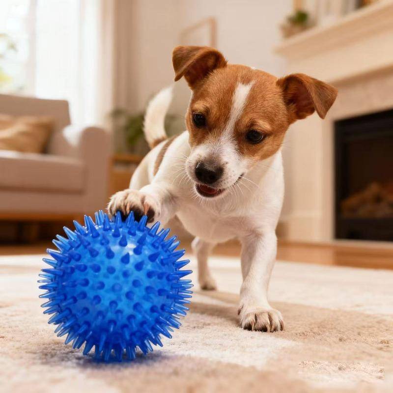 Leksak för husdjur - Hundboll som låter - Hållbar och tålig mot bett - Leksak för liten hund - Inte lätt att tugga sönder