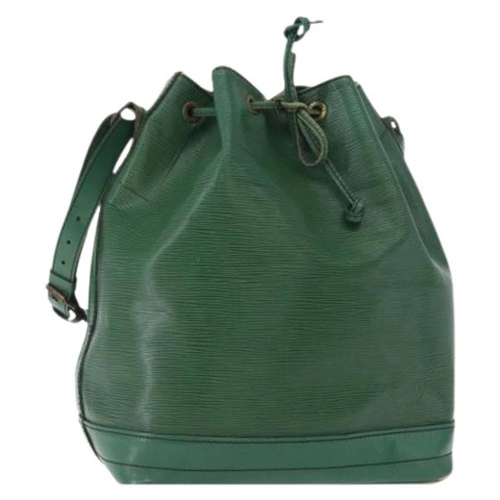 Louis Vuitton Vintage Pre-owned Bucket Bag - Vintage - Dame - Grøn - ONE SIZE - Uld