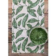 Bordslöpare - Löpare Leaves (grön) (Storlek: 40 x 140 cm)