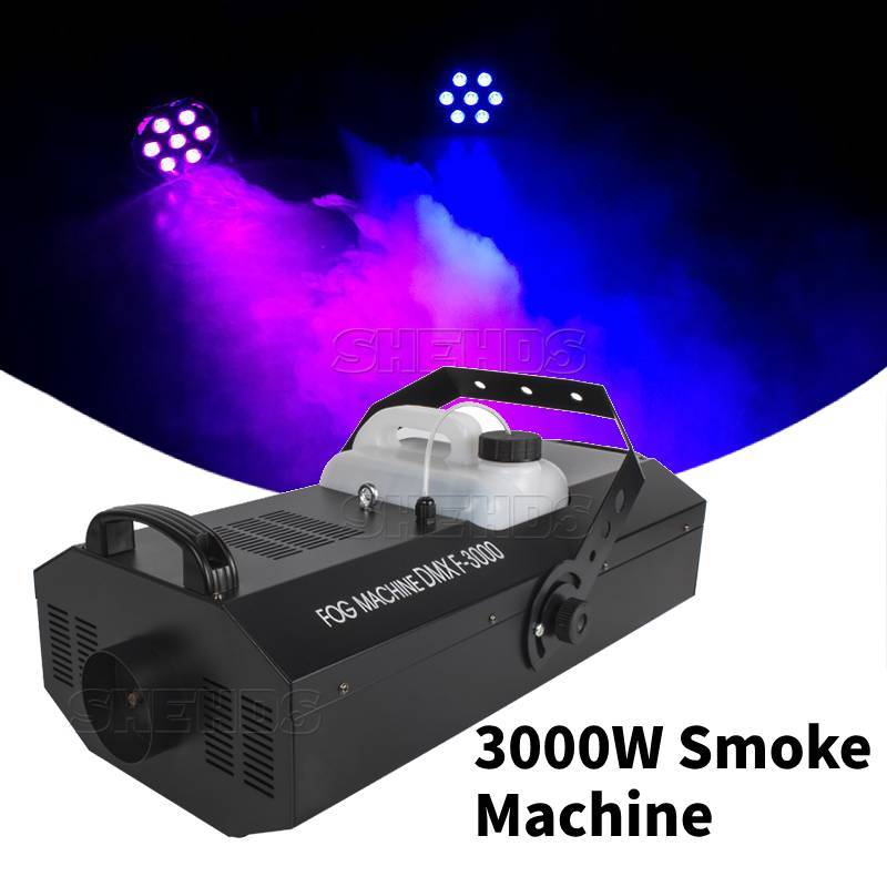 Wireless Remote Control 3000W Smoke Machine DJ DMX Stage Effect Professional LED Stage Equipment Fog Machine Christmas/Wedding