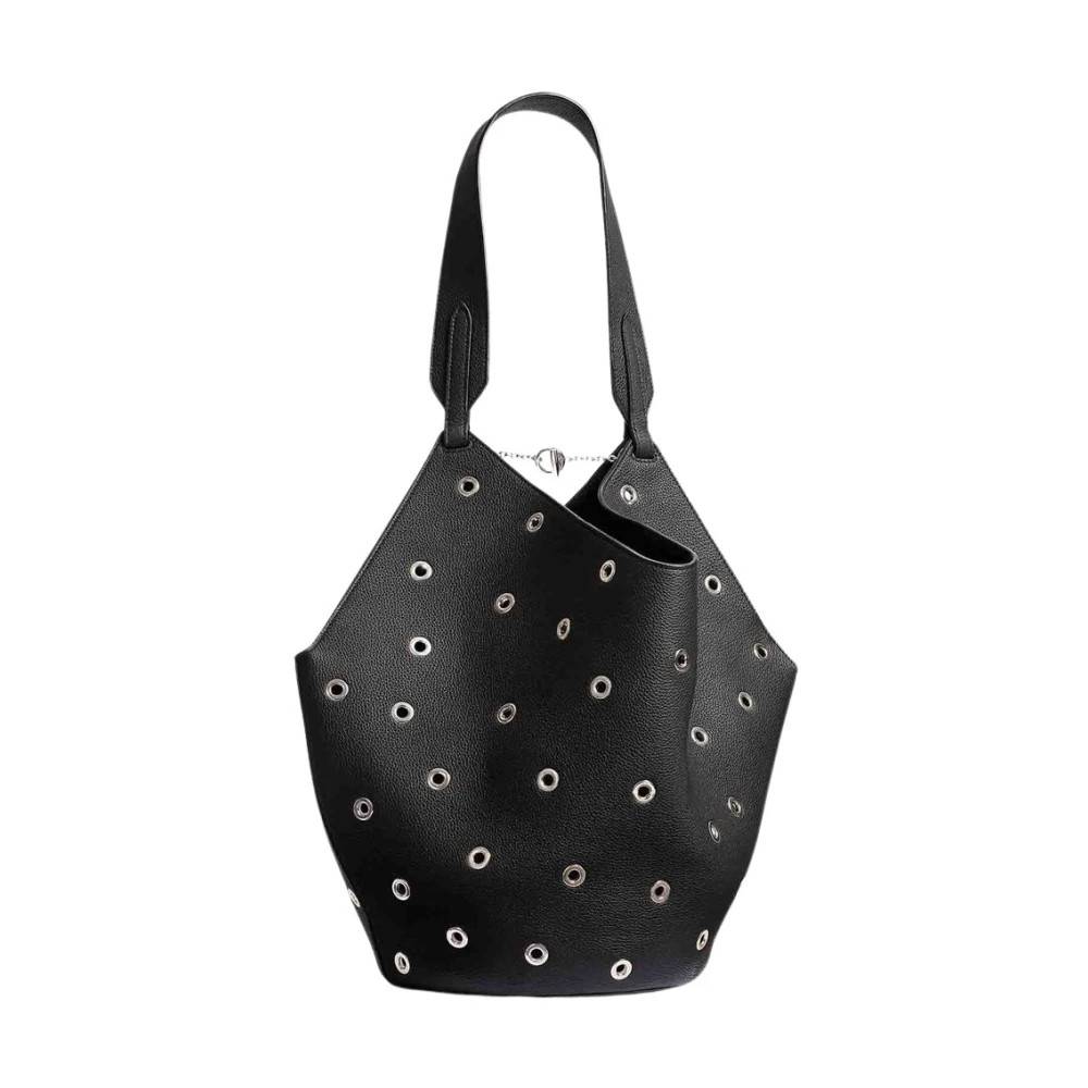 Khaite Sort Perforeret Lille Taske - Tasker - Dame - Sort - ONE SIZE -