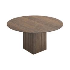dk3 Ten Table Round (fast bordplade) Spisebord Walnut Oil Ø130x72