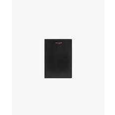 SAINT LAURENT PARIS PASSPORT CASE IN LACQUERED LEATHER