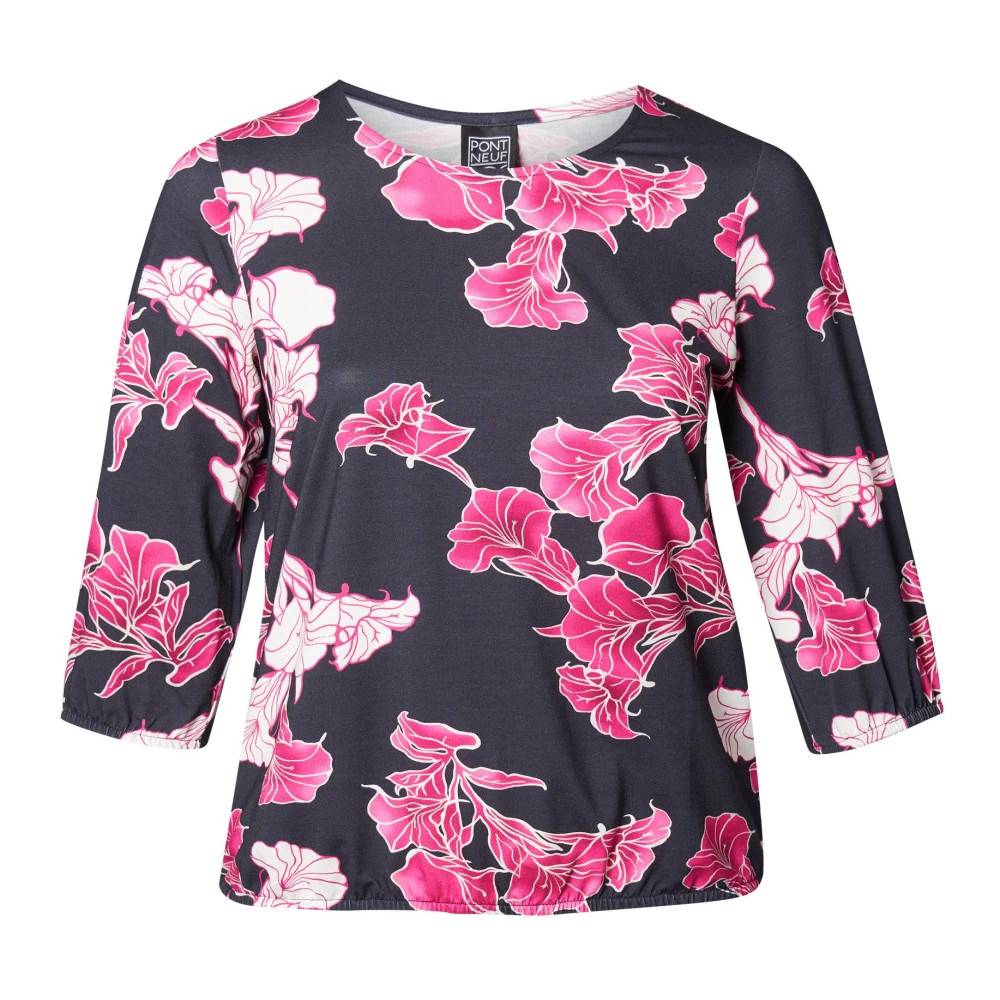 Pont Neuf, Bluser og skjorter , Dame, Flerfarvet, XL, Uld, Elegant Ballon Bluse