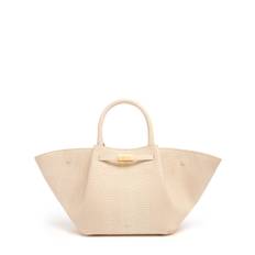 The Midi New York Embossed Leather Bag