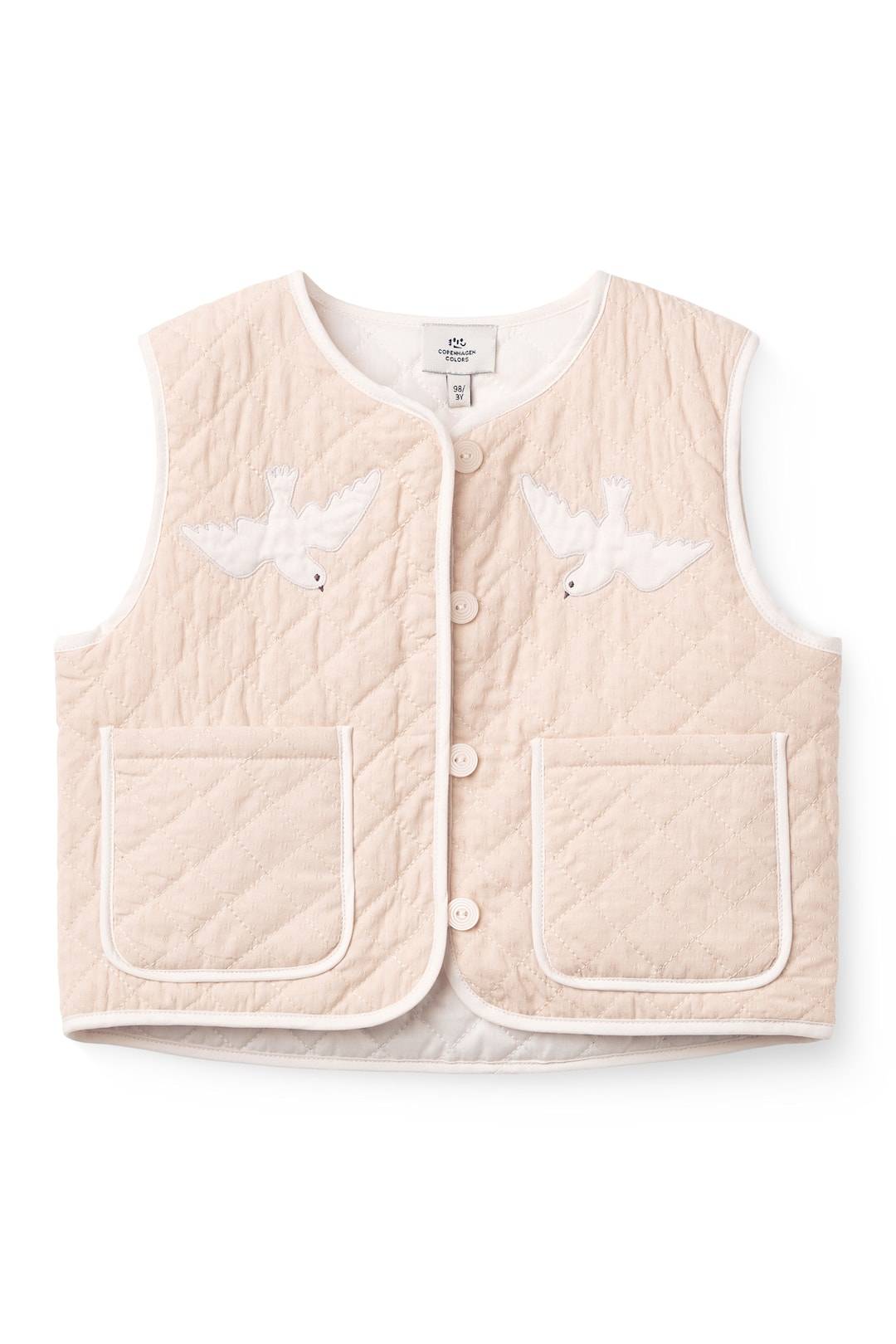 Copenhagen Colors Quiltet Vest Dusty Rose Dusty Rose 92 cm Lyserød 92 cm Piger