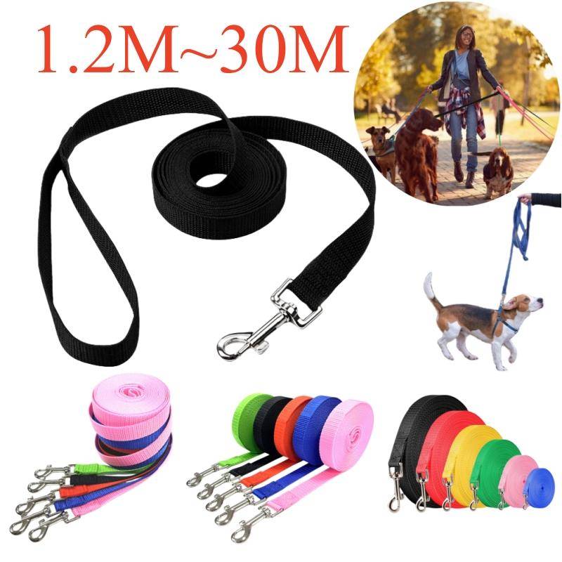 1,2M-30M Lång Koppling för Hundar Överlång Hundkoppel Valp Utomhusträning Nylonrep Hundtillbehör Utökad Kontroll Hundkoppel