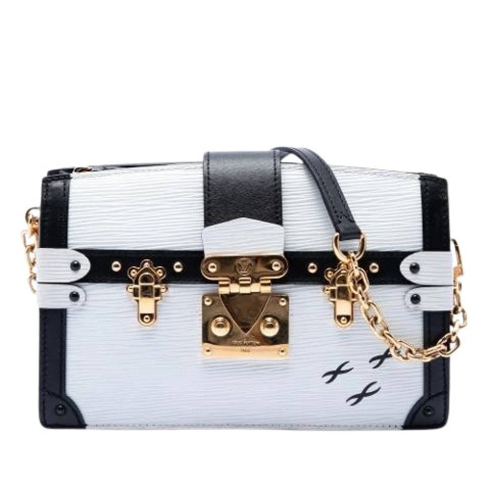Louis Vuitton Vintage Pre-owned Trunk Clutch - Vintage - Dame - Hvid - ONE SIZE - Uld