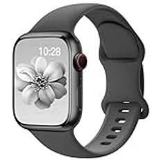 Yoohoo Sportremmar kompatibla med Apple Watch-remmar 38 mm 40 mm 41 mm kvinnor män, uppgraderad mjuk silikonrem ersättning klockarmband för Apple Watch serie 9 8 7 6 5 4 3 2 1 SE