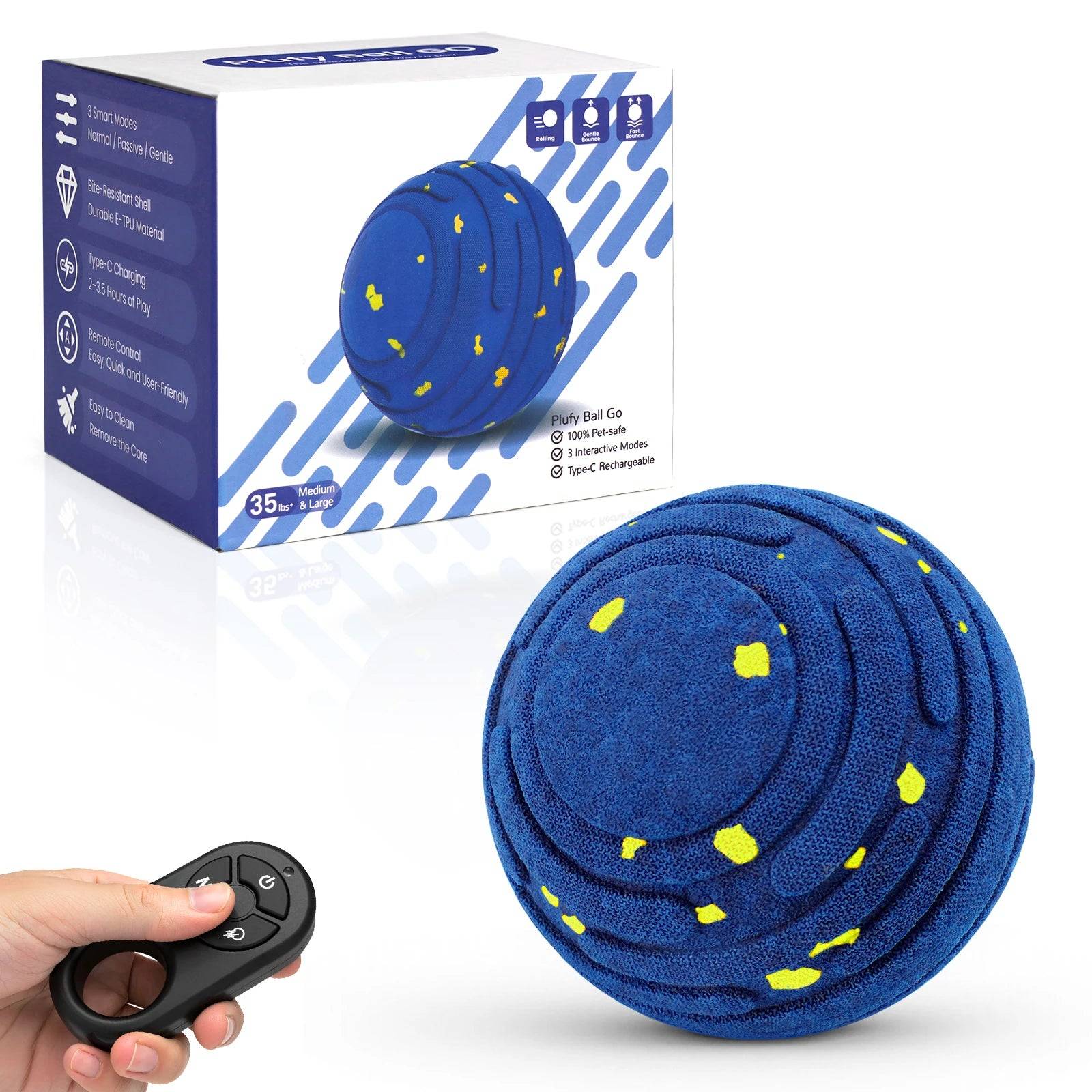 Smart Interactive Dog Toy Ball with Remote Control - LSHD