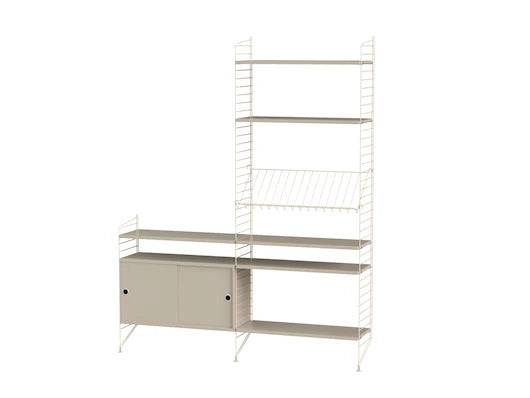 Reol, Living room K fra String Beige - beige - Jacobsen Plus