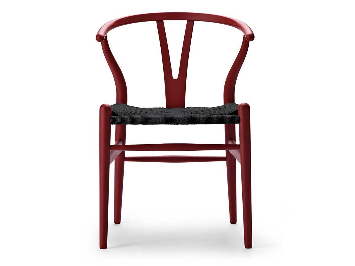 Y-stol - CH24 Soft Red Brown m. sort flet - Carl Hansen & Søn