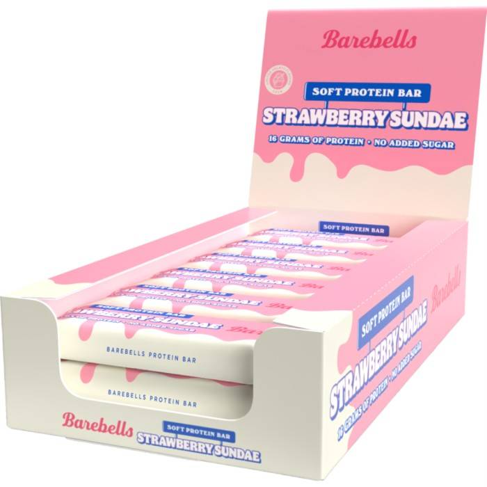 Barebells Soft Protein Bar Strawberry Sundae 12 st