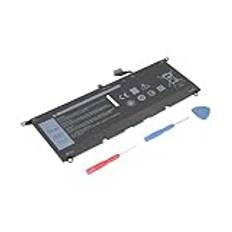 Exmate DXGH8 batteri för Dell XPS 13 9370 9380 0H754V FHD 13-9370-D1705S Series Inspiron 7400 5391 5390 7490 7390 7391 2-i-1 Latitude 3301 Notebook G8VCF P82G H754V P82G001 (7.6V/52Wh)