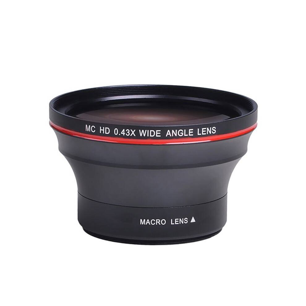 58MM 0.43X Professional HD Wide Angle Lens (w/Macro Portion) for Canon EOS 70D 77D 80D 90D Rebel T8i T7 T7i T6i T6s T6