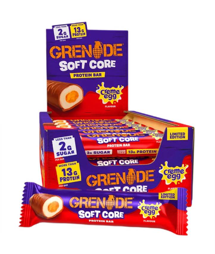 Grenade - Soft Core Protein Bars, Cream Egg - 18 x 45g (18 x 45g)