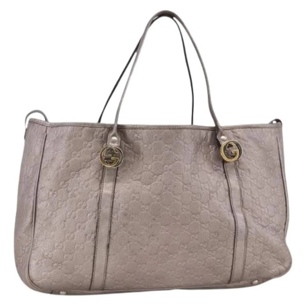 Gucci Vintage Pre-owned Tote Bag - Vintage - Dame - Lyserød - ONE SIZE - Læder