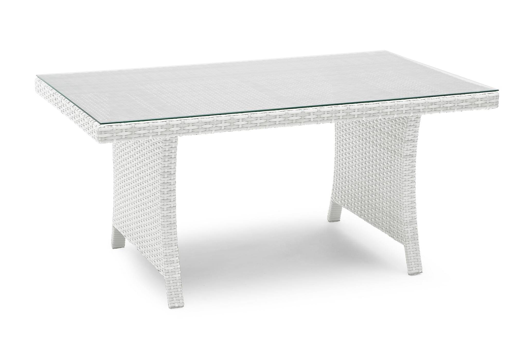 Hillerstorp WISCONSIN Loungebord Högt 120 cm Konstrotting/Vit - Hillerstorp Soffbord utomhus & loungebord