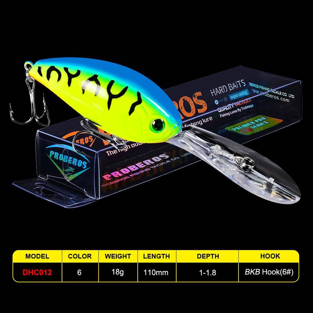 110 mm flytande vattenvägs underbete Lite fett plast hårt bete 18,5 g Bionic Bait Rock Bait