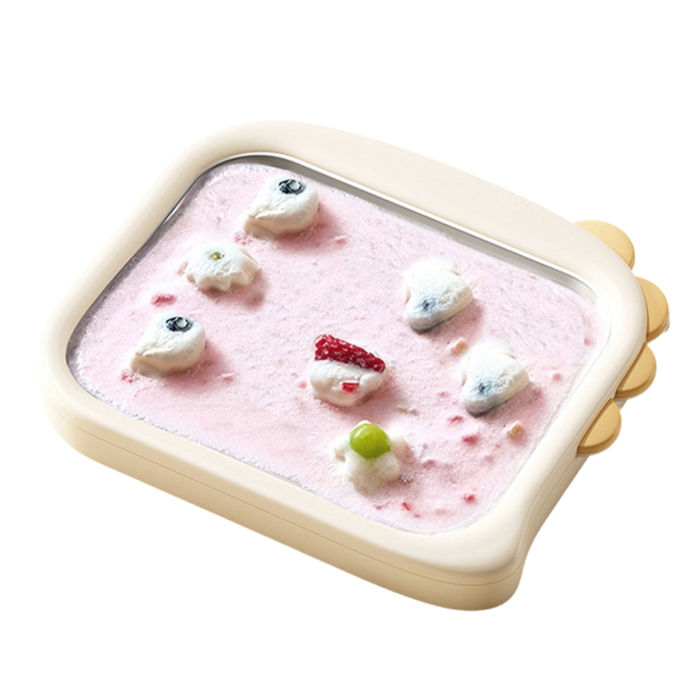 Friteret yoghurtmaskine Friteret ismaskine Lille Mini Til hjemmebrug Hjemmelavet A