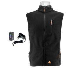 AlpenHeat Fire-Fleece Värmeväst Svart, Str.2XL (XXL)
