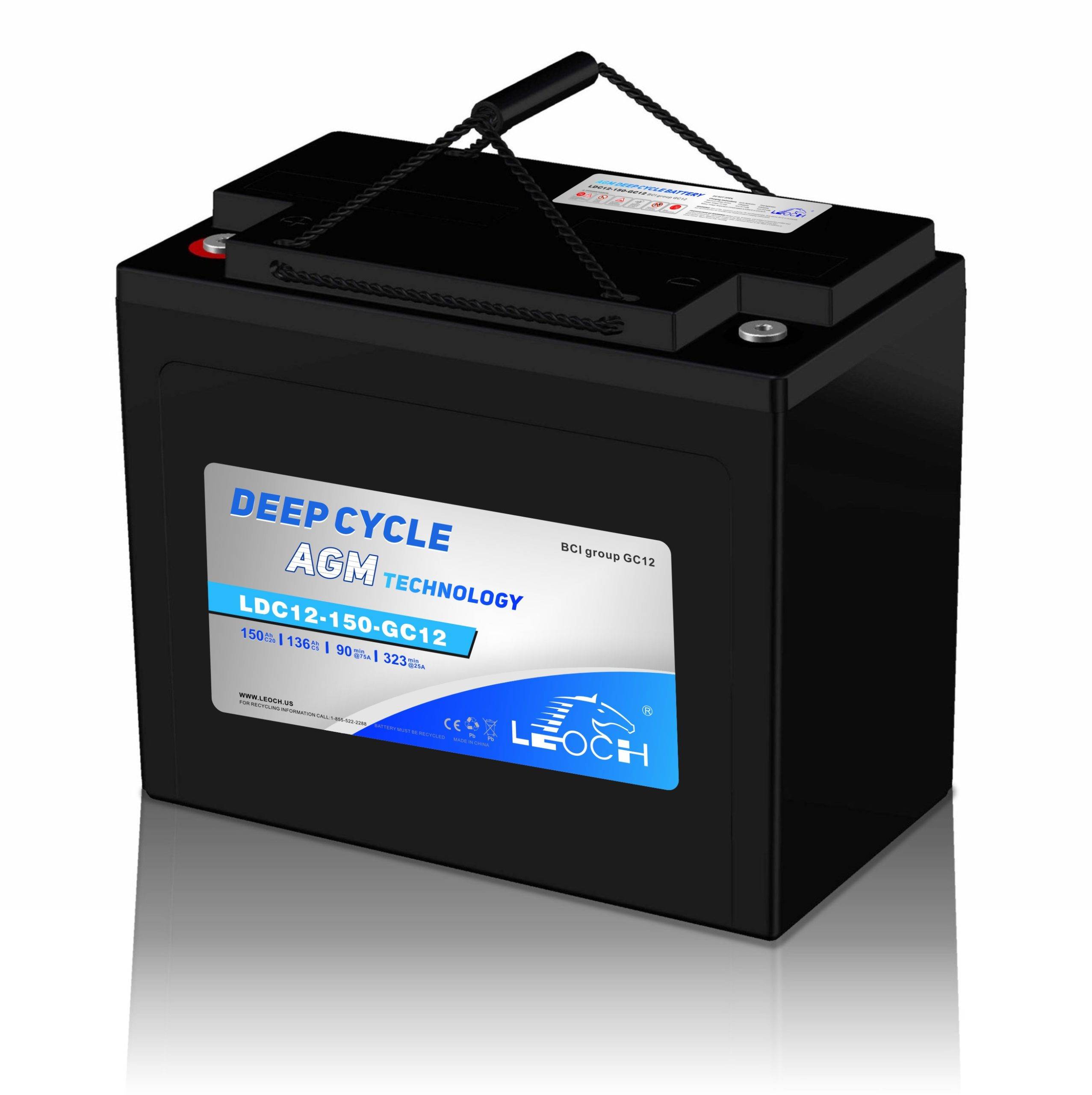 12V AGM-Gel Batteri 150Ah för Elfordon