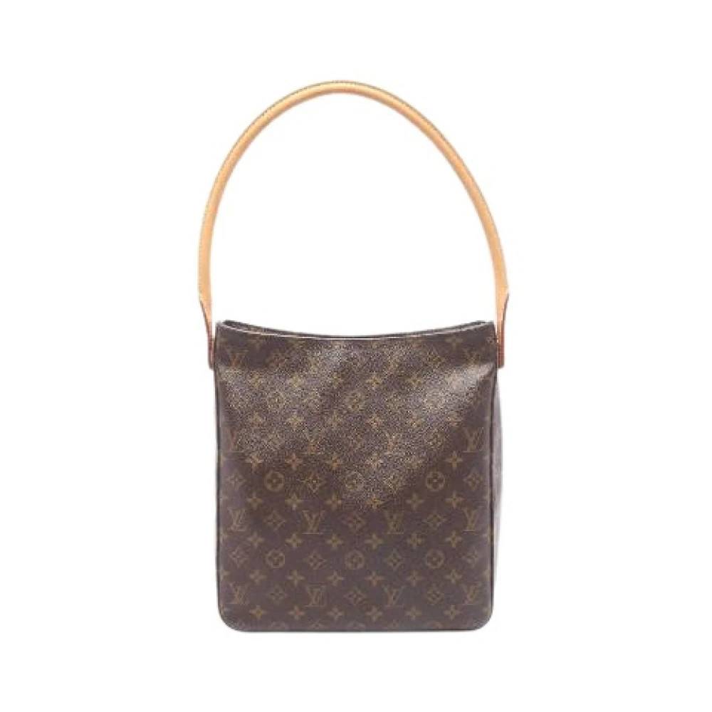 Louis Vuitton Vintage - Pre-owned Looping GM Monogram Coated Canvas Axelremsväska Vintage - Dam - ONE Size - Läder