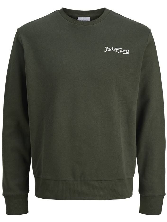3XL - Collegetröja i stora storlekar - Jack & Jones Yuki Back Print Crew Neck Sweatshirt Duffel Bag