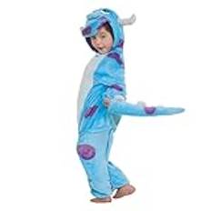 Animal Onesie Kids,Unisex, mjuk flanelldjurssäng för barn | Dinosauriekostym för barn, Djurvarm Onesie-pyjamas för skolspel Halloween-födelsedagsfester