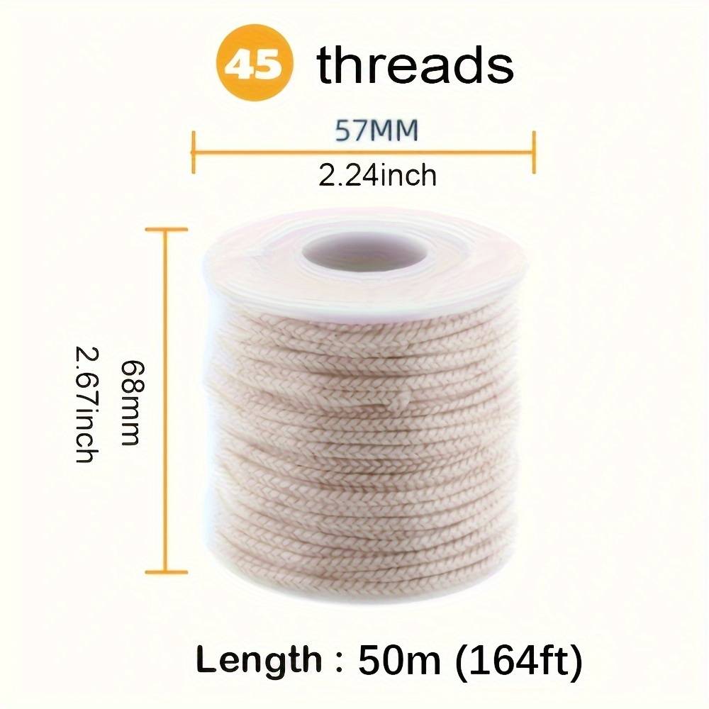 TEMU 1roll 1968.5-inch High Quality Candle Wick For Candle Making, Diy Candle Making Tools Accessories, Suitable For A Of Candle Sizes