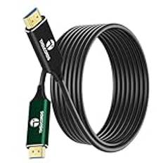 Thsucords 8K HDMI Fiberoptisk Kabel 20M, Höghastighets-HDMI 2.1-Kabel Stöder 48 Gbps 8 K @60 Hz 4K @120Hz Dynamic HDR HDCP 2.2 och 2.3 eARC för PS5, Xbox Series X, PC, TV