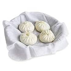 Lautechco® 5 st Fil Tissu respirant bambu ångkokare cuits à la vapeur Riz dumplings avec filtre de gaze tiroir Tissu cuiseur vapeur anti-adhésif